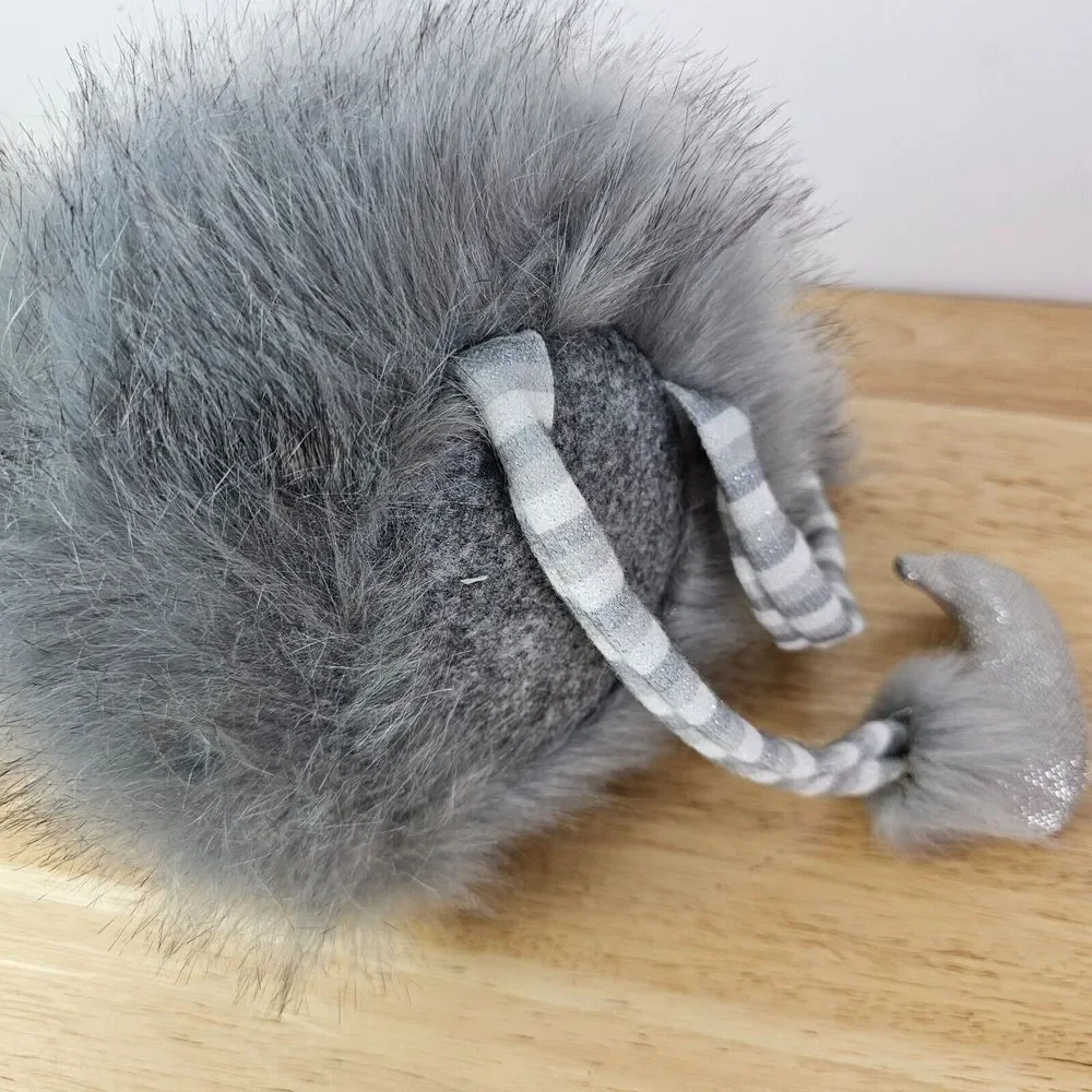Faux‎ Puff Skirt Gray Doll Fairy Holiday Christmas Home Decor Beanbag